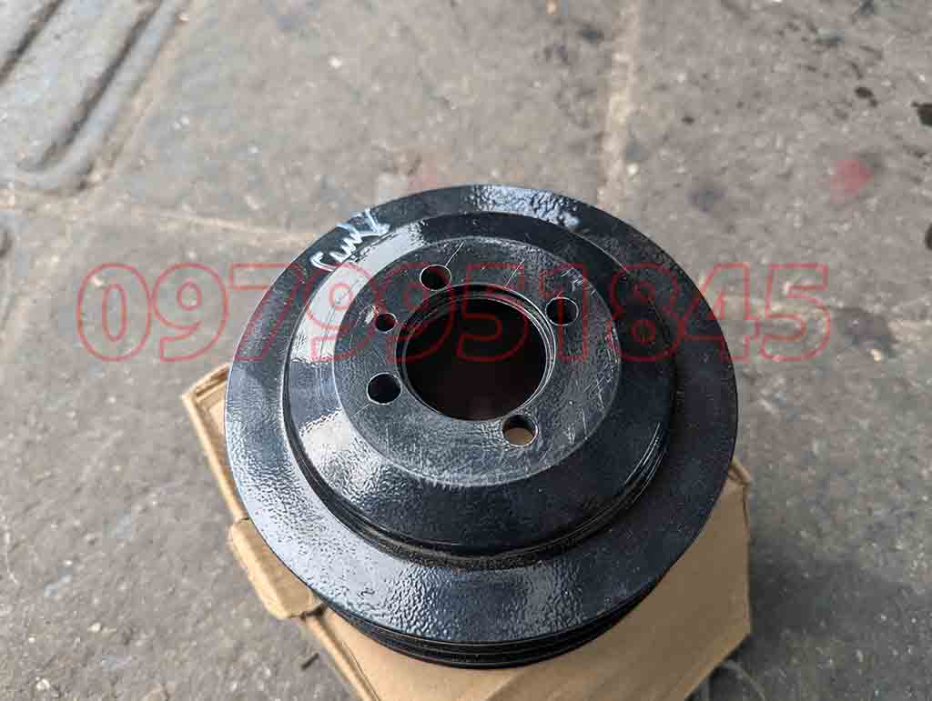 Puly trục cơ Mitsubishi Jolie Turbo, Pajero V31 động cơ 4G64 đời 2003 - 2005