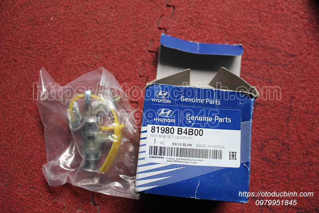Bộ chìa khóa cửa trước chính hãng HYUNDAI RH 81980b4b00