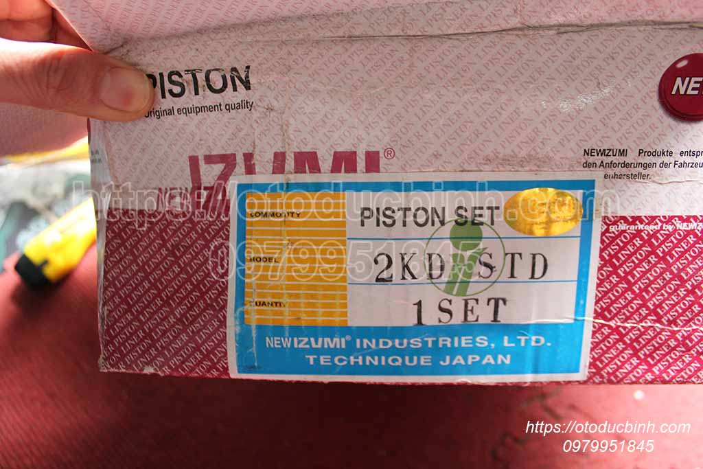Piston cos 0 cho xe Toyota sử dụng máy 2KD piston cos 0 cho xe toyota sử dụng máy 2kd