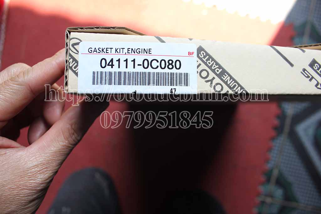 Gioăng đại tu Toyota Innova động cơ 2TR 041110c080