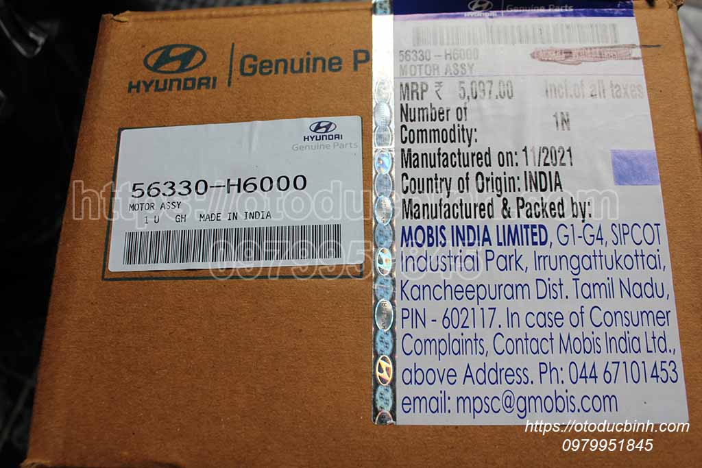 Mô tơ trợ lực lái điện Hyundai Accent 2018 6330h6000 56330-h6000