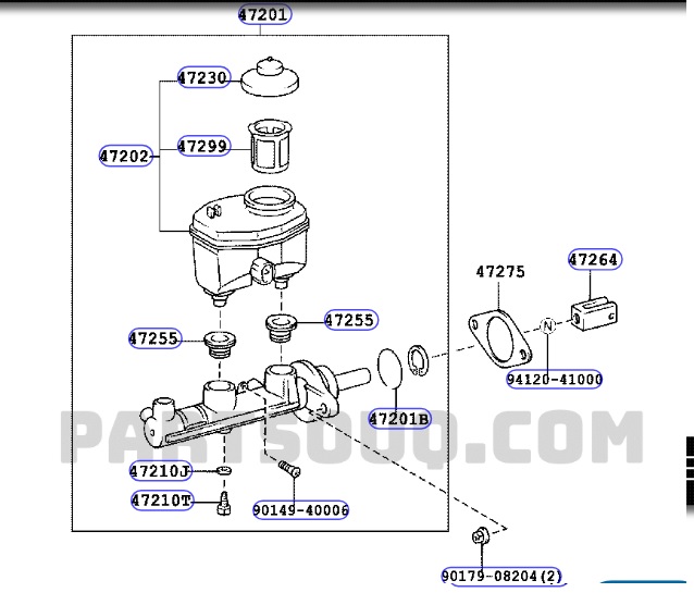 Tổng phanh Toyota Land Cruiser 100 1998-2007