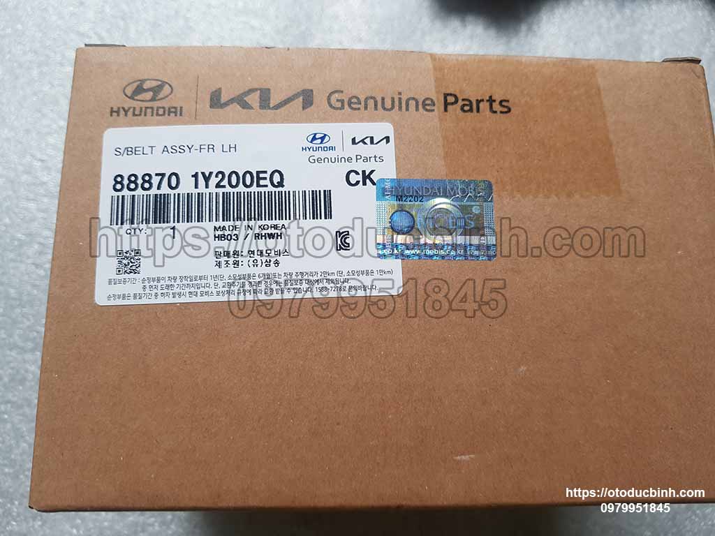 Dây đai an toàn trước trái Kia Morning 888701y200eq