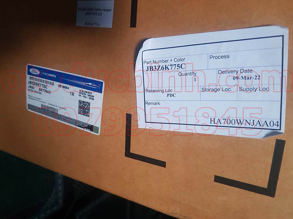 Két nước làm mát Ford Ranger 2.2 Turbo, BT50 u20913550b , eb3g9l440ec , ab399l440ag