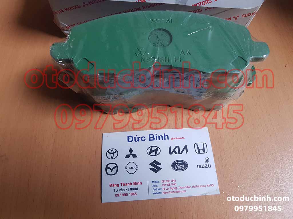 Má phanh trước Mitsubishi Grandis 2.4 04-11, Lancer gala 2.0 2.4 2003-,Outlander 2.0 SX 09-16, 2.4 05-12
