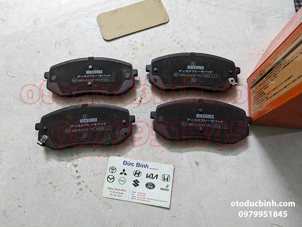 Má phanh trước Hyundai Accent, Verna 2000-2011, i20 08-14, Kona 17, Sonata 01-20,Tucson 09-2020
