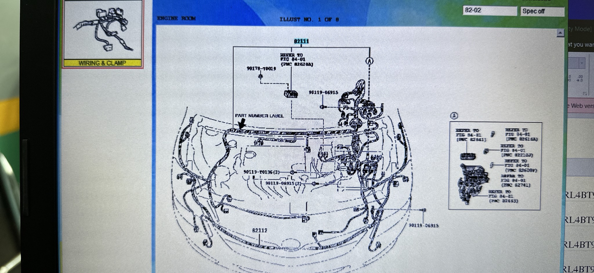 Bộ dây điện trong khoang động cơ Toyota Vios 0979951845