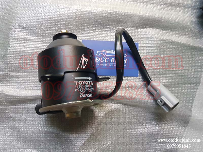 Mô tơ quạt két nước 2 giắc Suzuki 5 tạ, 7 tạ, APV, Thaco 750, Giải Phóng
