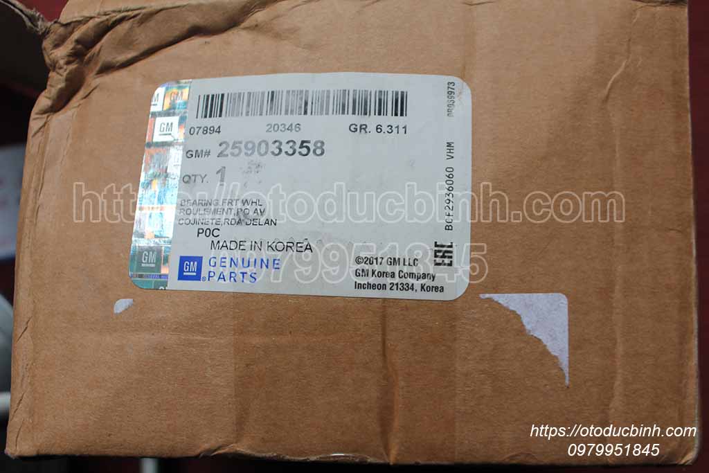 Cụm bi moay ơ trước có ABS Chevrolet Captiva 2008-2018 25903358 96626339