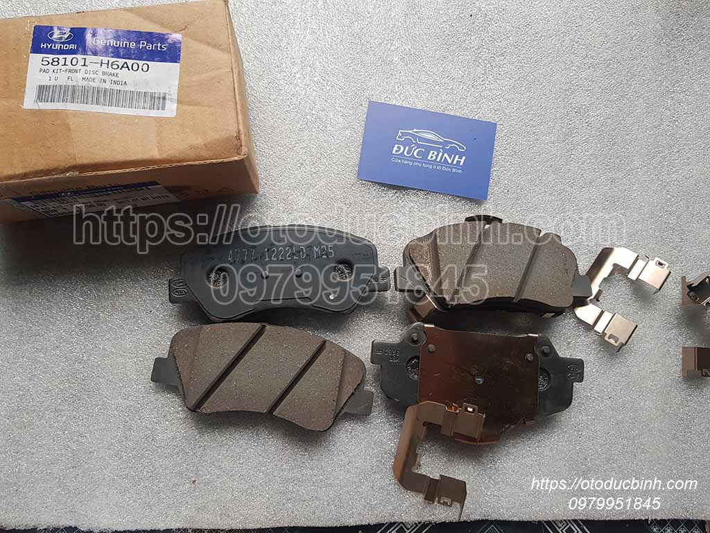 Má phanh trước Hyundai Accent 2011-2016,Verna 2017-2020 58101h6a00