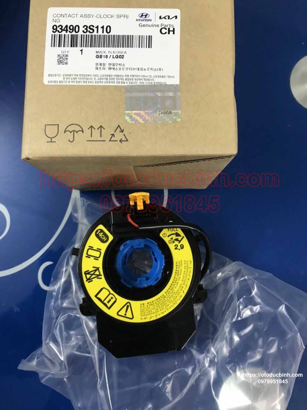 Cáp còi túi khí Hyundai Elantra 2011-2015, Sonata 2009-2014