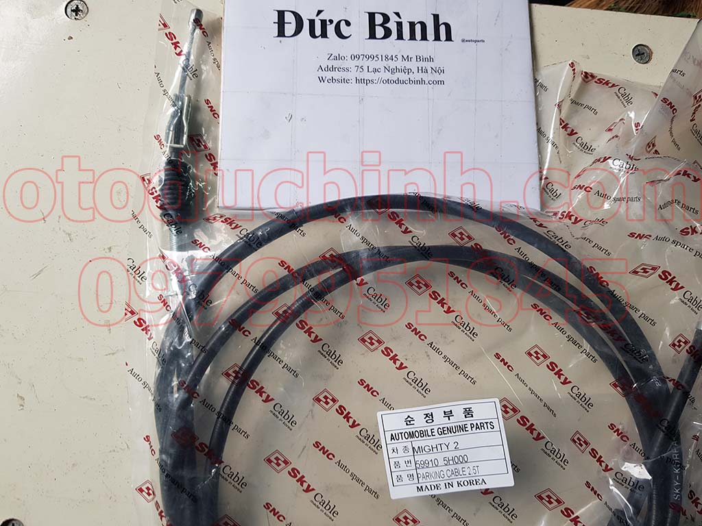 Dây phanh tay Hyundai Mighty 2, HD65, HD72 599105h000