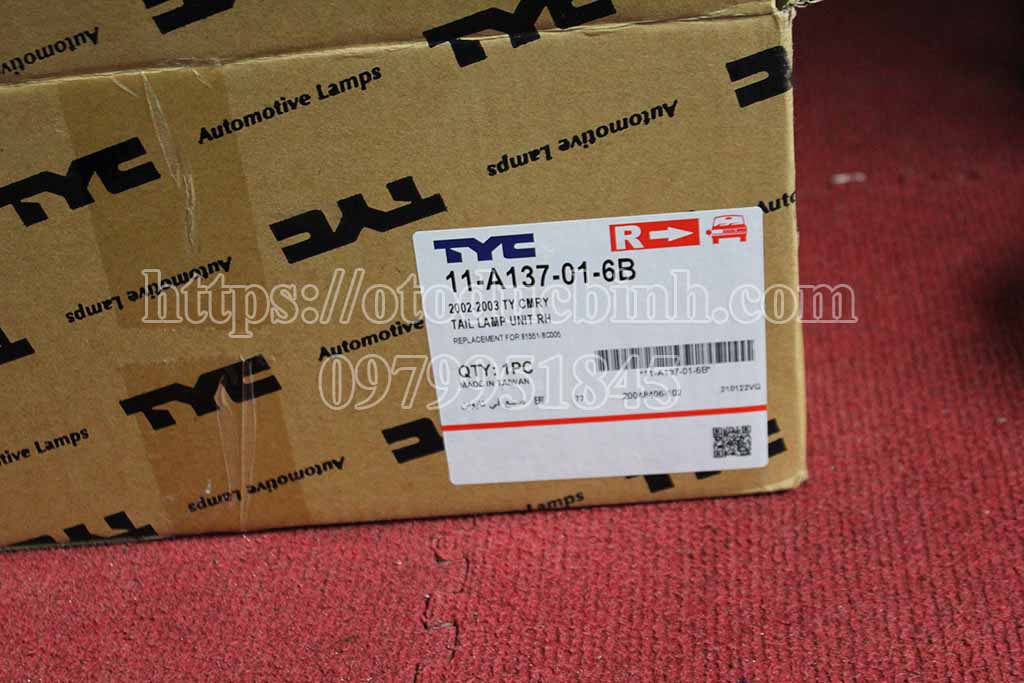 Đèn hậu Toyota Camry 2002-2003 11-a137-01-6b 11a137016b