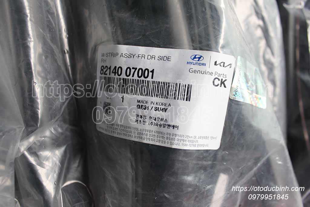 Gioăng cánh cửa Kia Morning 8214007001 8213007001  8314007001 8313007001