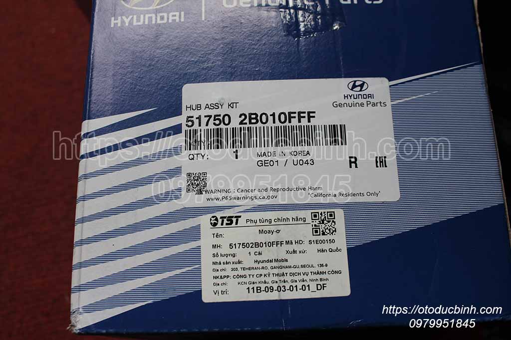Bi moay ơ trước Hyundai Santafe 2006-2008 517502B010FFF 517502b010fff