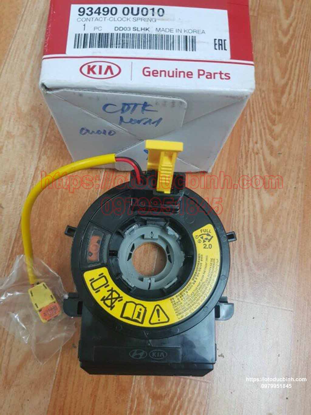 Cáp còi túi khí Kia Morning 2012-2016