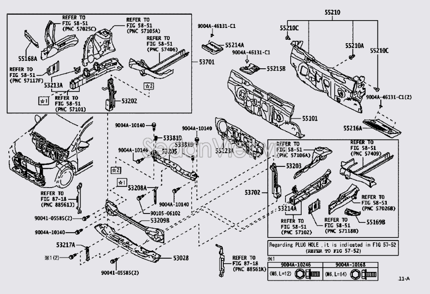 Khung đỡ két nước Toyota Veloz 22 53202BZ140 ( đúng phụ )