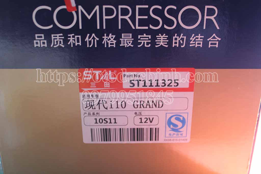 Lốc điều hoà hay lốc lạnh Hyundai I10 Grand Stal st111325