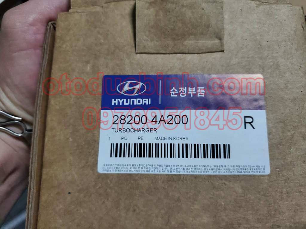 Ruột tubo Hyundai Starex, Galloper 282004a200