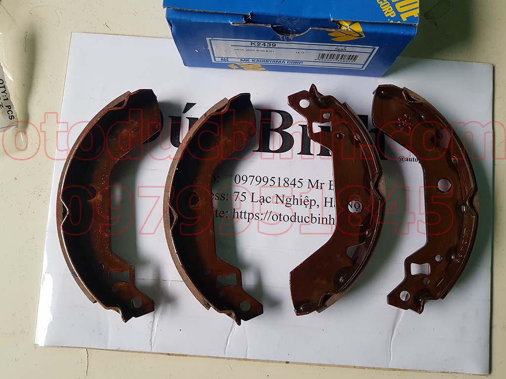Guốc phanh sau Toyota Wigo 2017-202X 04495BZ111, 04495BZ110, K2439