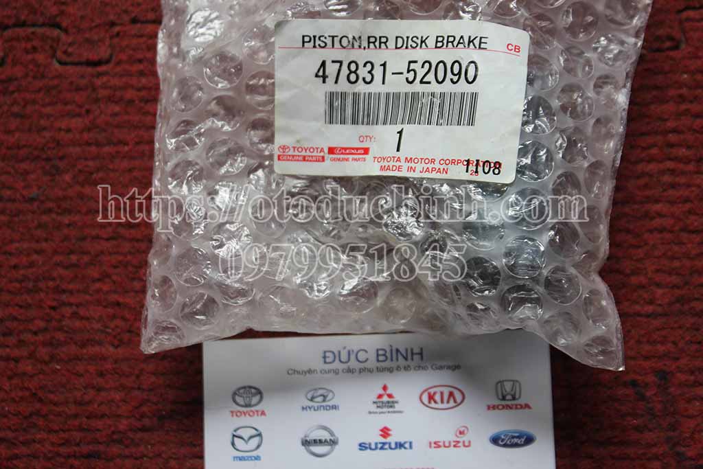 Piston ắc phanh sau Toyota Vios 4783152090