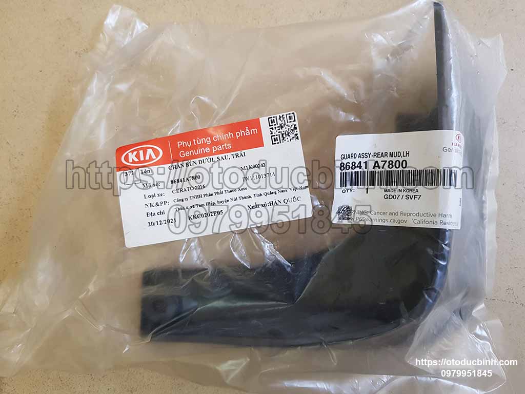 Chắn bùn bánh sau bên lái Kia K3
