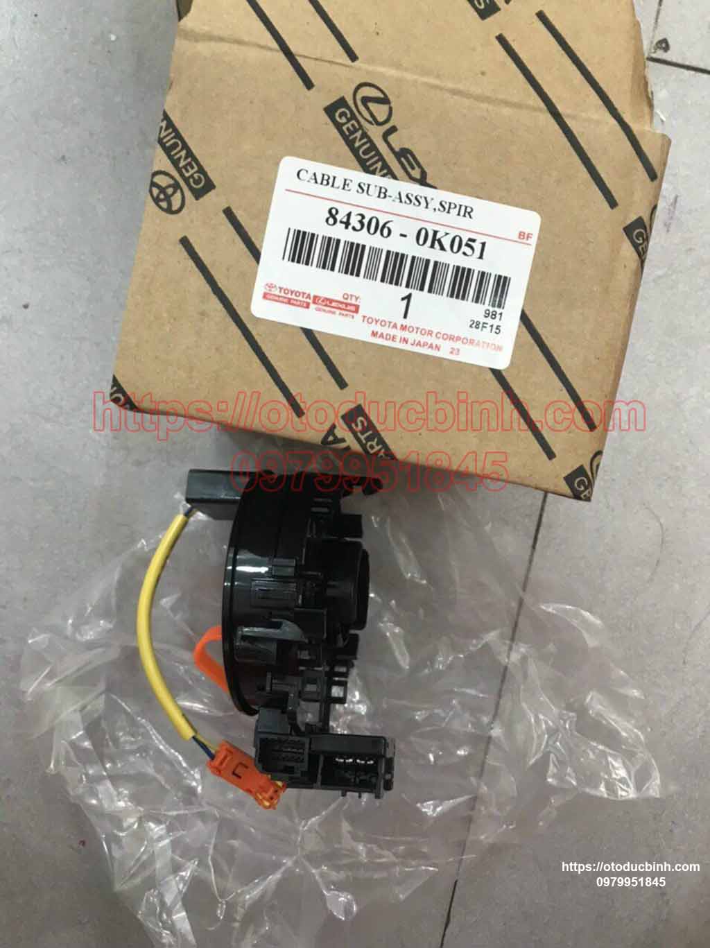 Cáp còi túi khí Toyota Innova